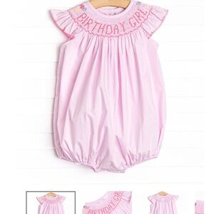 1st Birthday Smocked Bubble